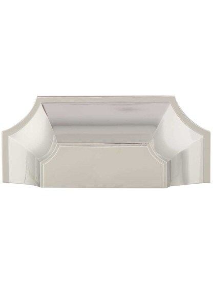 Empire Cup Pull - 3 inch Center-to-Center in Polished Nickel.
